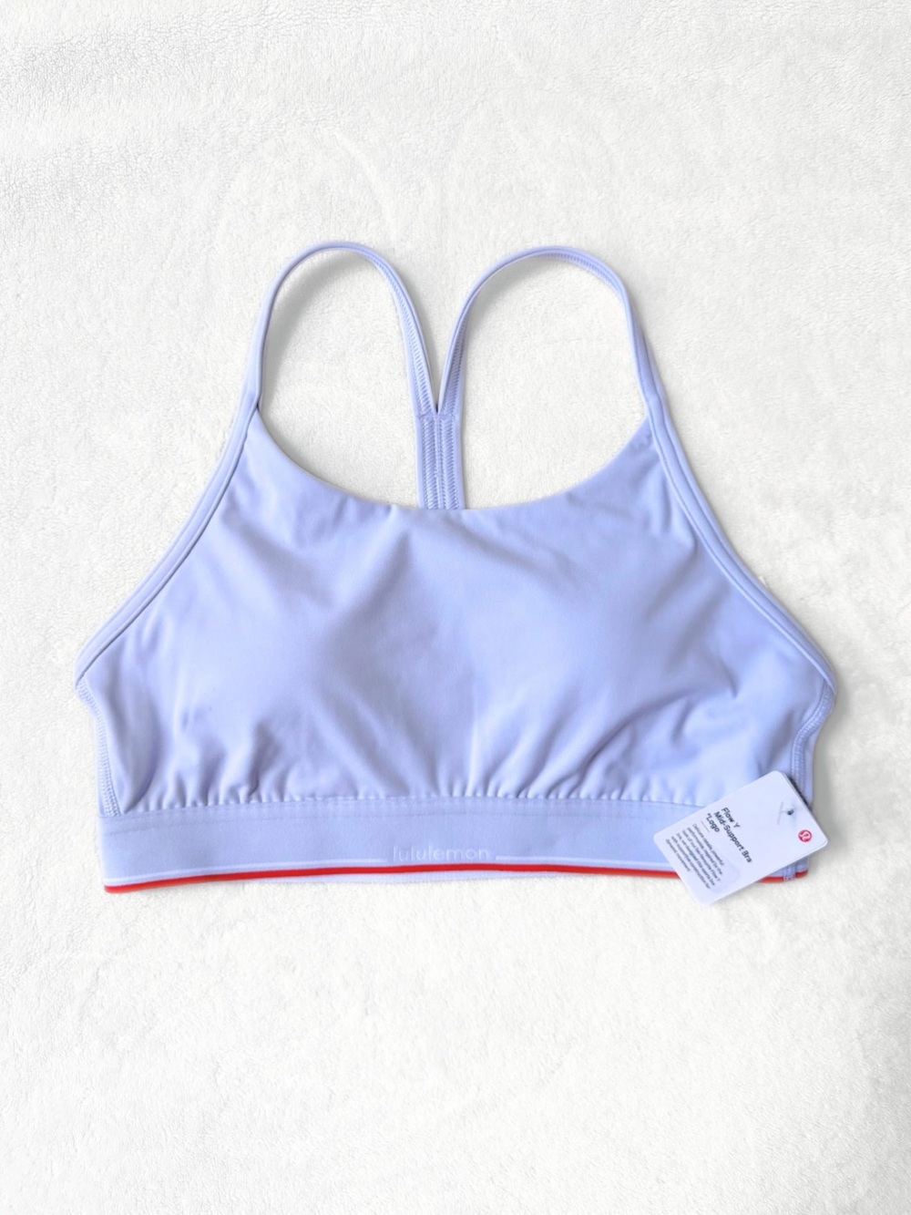 NWT Lululemon Flow Y Bra + Hotty Hot Shorts Set – Serene Blue – Size 6 - Picture 5 of 16